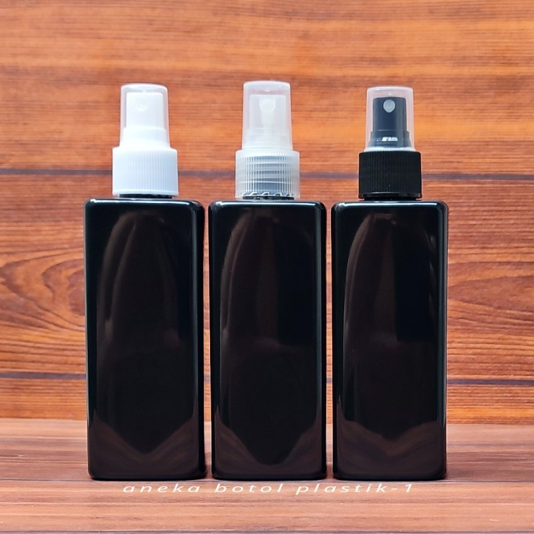 Botol Spray 250ml Pet / Botol Plastik 250ml Hitam Pet Kotak Tutup Spray Plastik