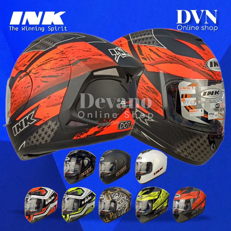Helm ink cl max original solid seri 3 5 dan 6