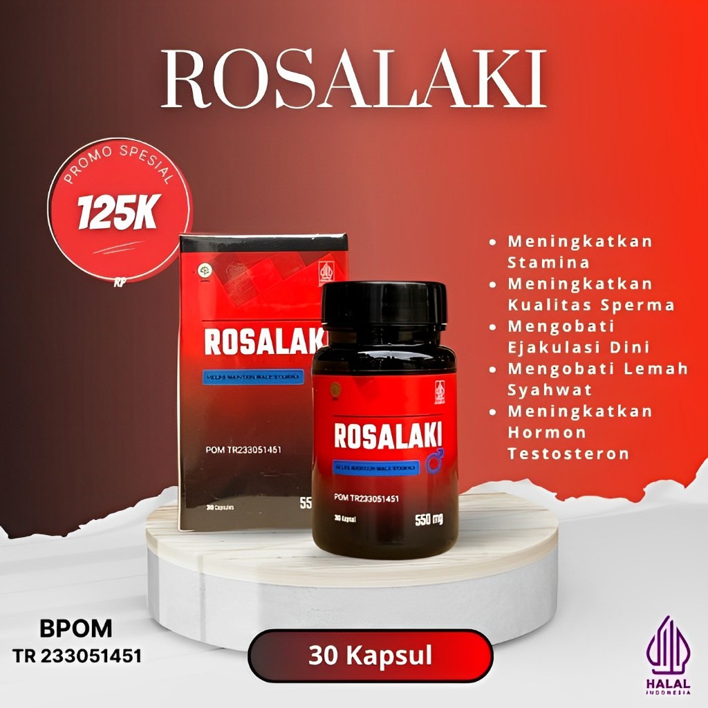 ROSALAKI - OBAT KUAT HERBAL STAMINA PRIA TERBAIK (BPOM & Halal)