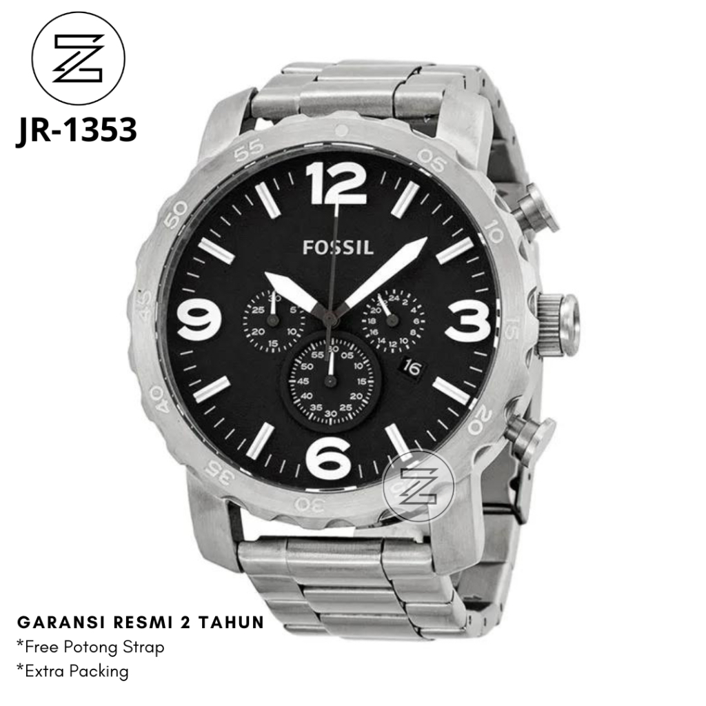 Jam Tangan Pria JR1353 Nate Chronograph Silver