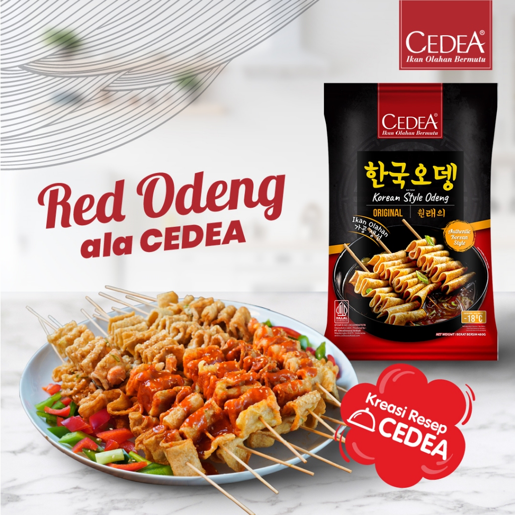 

Odeng Fish Cake Halal Cedea - Korean Oden Spicy / Original - Korea