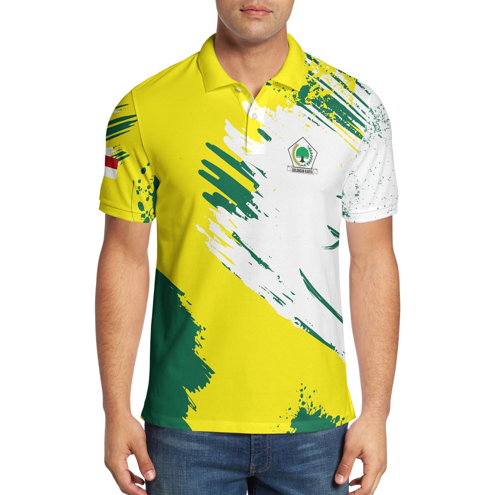 Baju Kaos Partai GOLKAR Pemilu Pilpres 2024 Kaos Wangki Polo Partai Golongan Karya