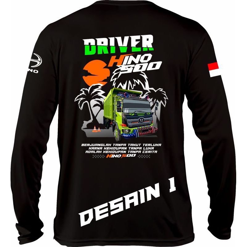 Kaos Driver Hino 500 Lengan Panjang  Original