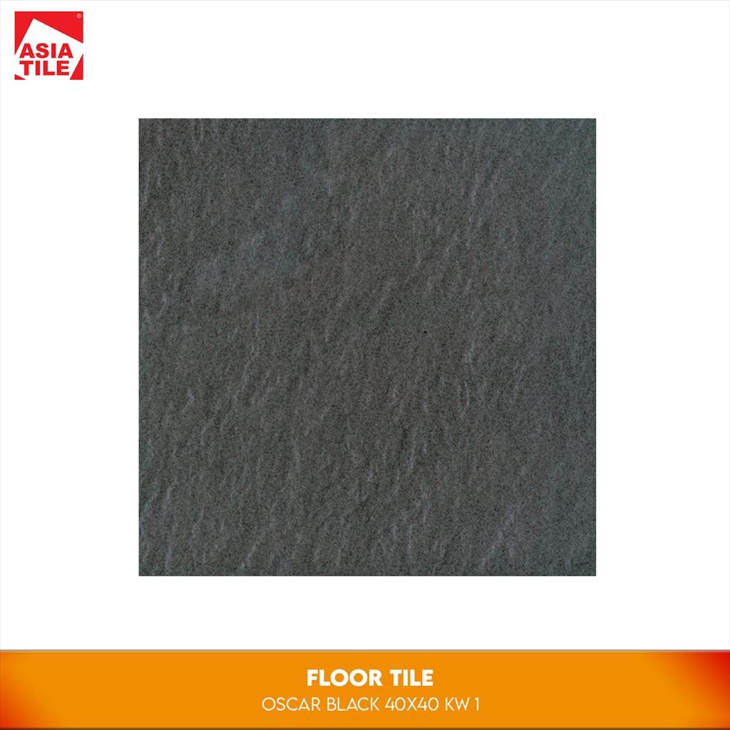 KERAMIK LANTAI KAMAR MANDI ASIATILE OSCAR BLACK 40X40 KW 1