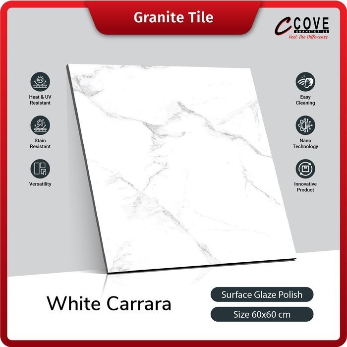 GRANITE 60X60 COVE WHITE CARRARA