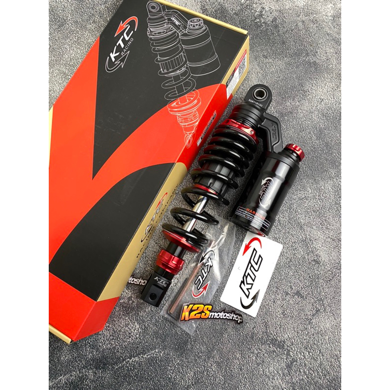 SHOCK BELAKANG KTC EXTREME HITAM MERAH 300mm MIO SPORTY SMILE SOUL FINO