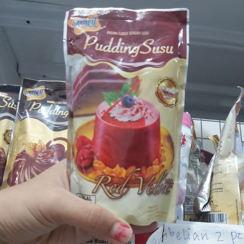

pudding susu red velvett