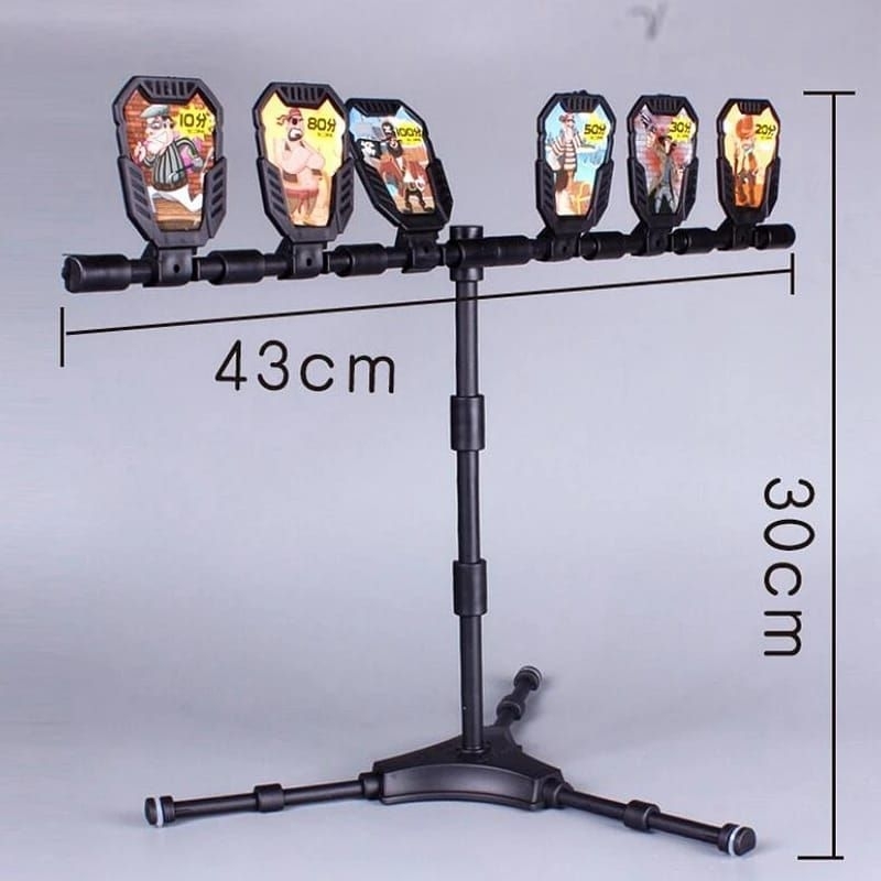 mainan anak enam target sasaran tembak pistol