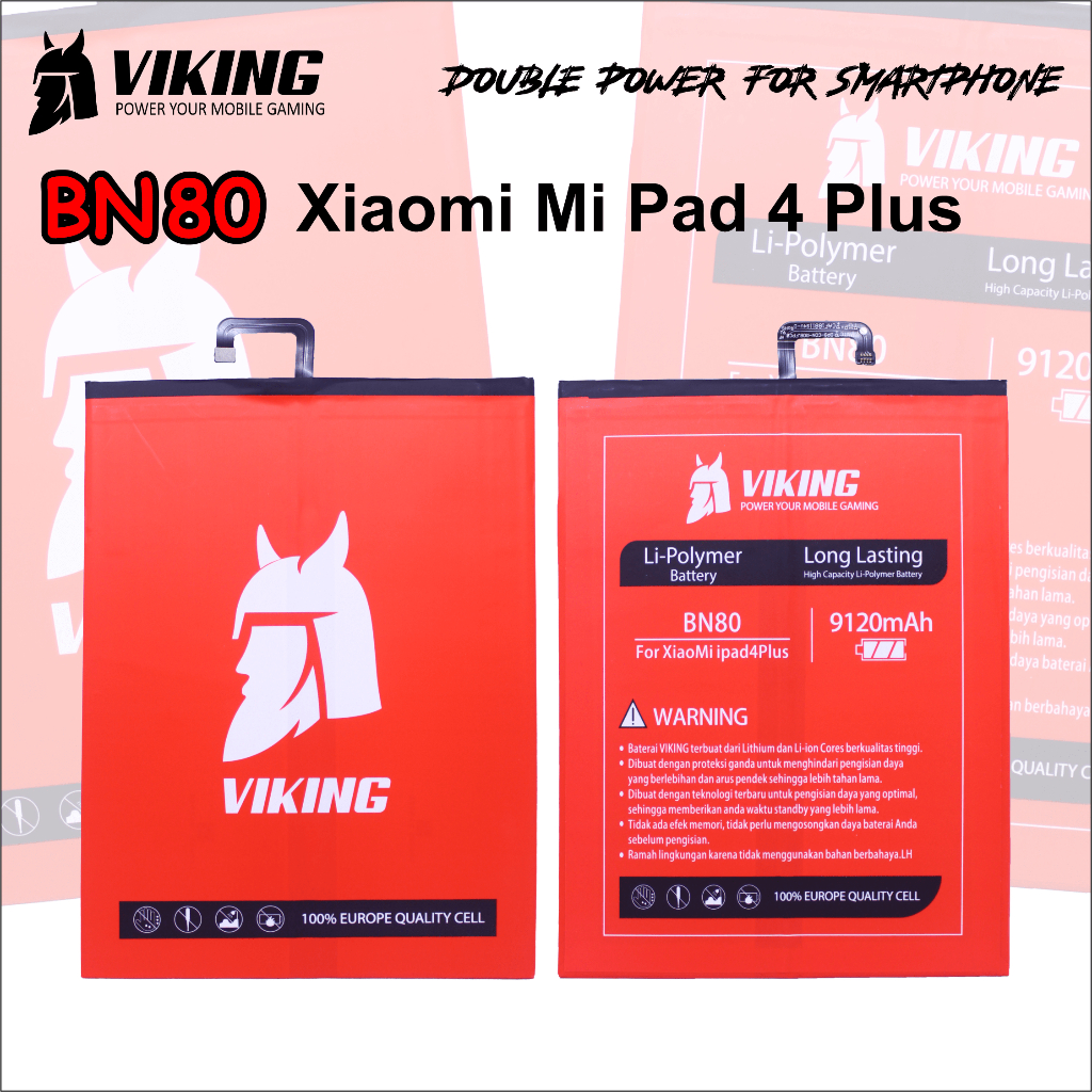 VIKING Baterai Xiaomi Mi Pad 4 Plus BN80