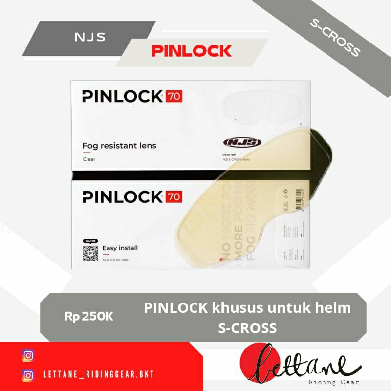 PINLOCK 70 ORIGINAL NJS S-CROSS