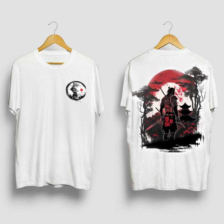 KAOS DISTRO/ T-SHIRT/DISTRO/ BAJU DISTRO PRIA SAMURAI JEPANG NINJA BEST SELLER SAMURAI JEPANG
