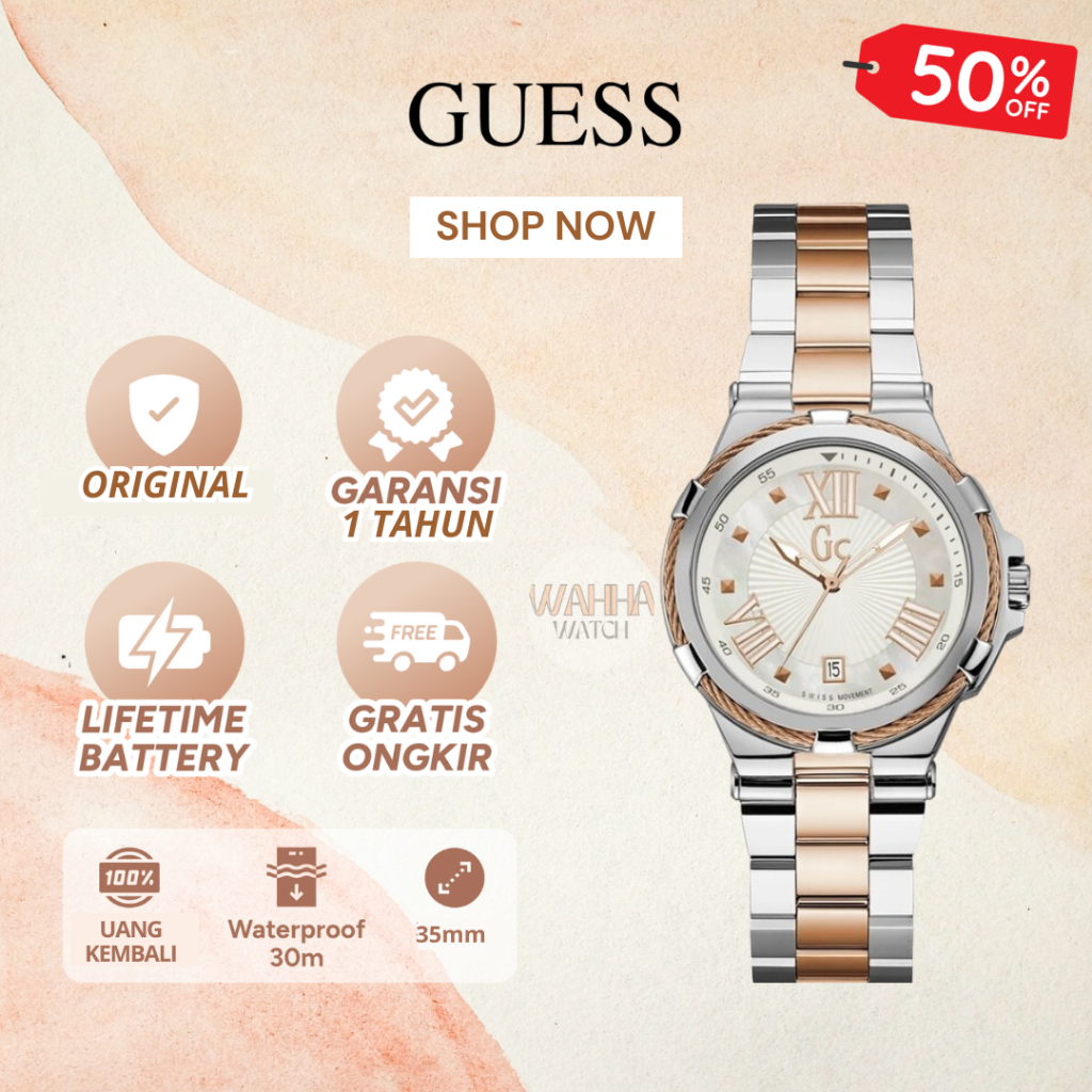 [ORIGINAL]-[COD] ✅ Jam Tangan Analog Wanita Guess Collection Gc Y34008L1 Watch Gc [BERGARANSI]