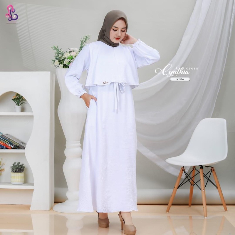 Cynthia dress | Gamis Cringkle Lina Livia