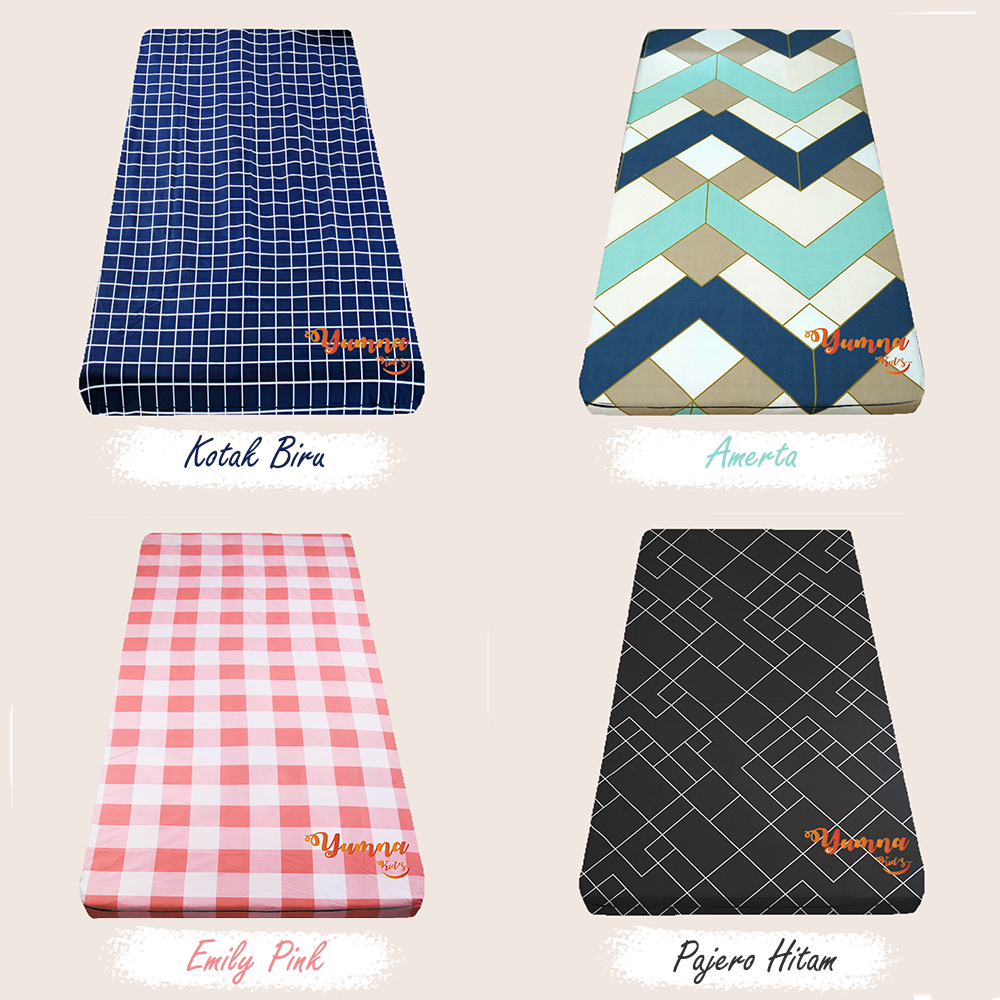Sprei Resleting 100x200 Aesthetic Sarung Kasur Resleting 100x200x15 - 100x200x20