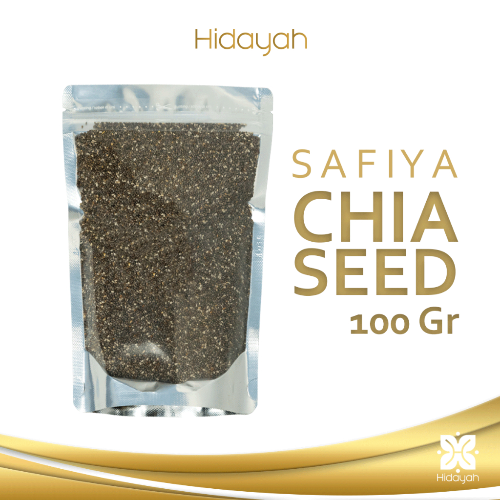 100 grams Chia Seed Organic Black Chiaseed Biji Chia Hitam Premium - Original SAFIYA HERBAL