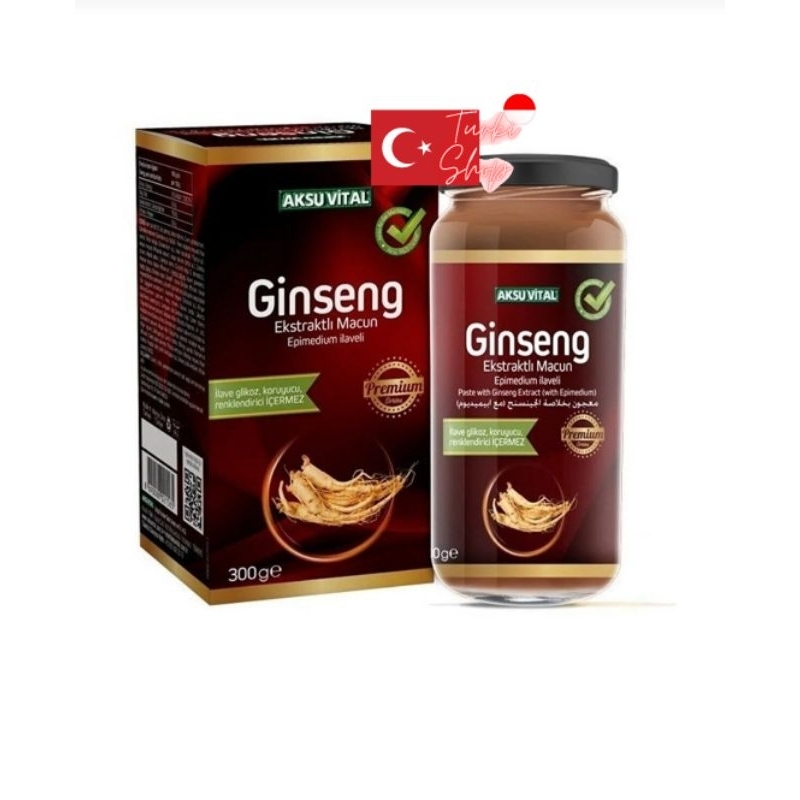 

Macun Premium Ginseng + Epimedium 300gram / Madu Macun Aksu Vital Premium Ginseng / Madu Cinta Turkiye / Turkey / Turki