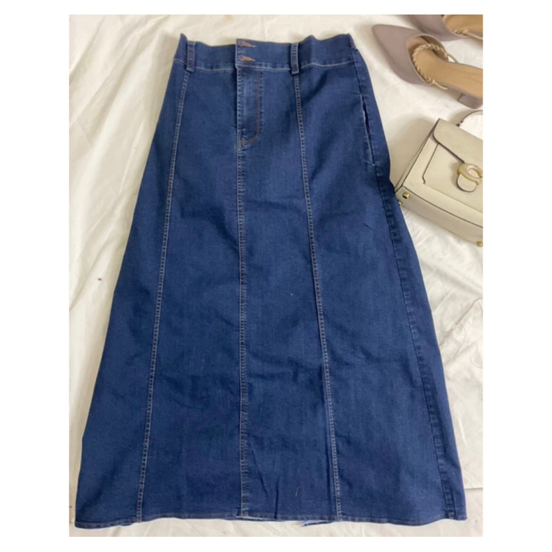 Rok jeans Wanita Korea