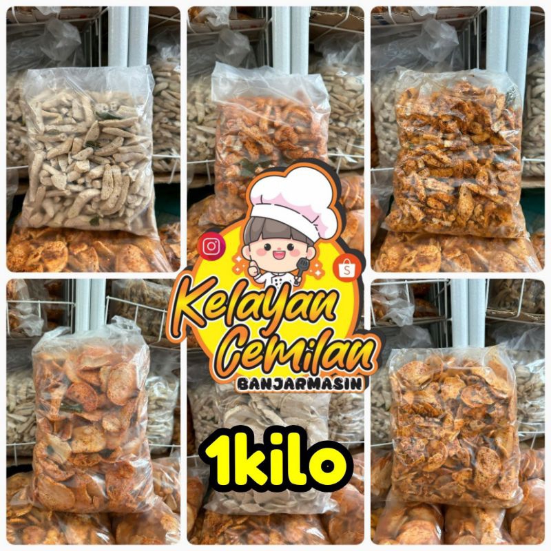 

Basreng Stik & Pipih 1kg Bandung | Super Pedas Jeruk Purut - Pedas Sedang Daun Jeruk - Original Daun Jeruk