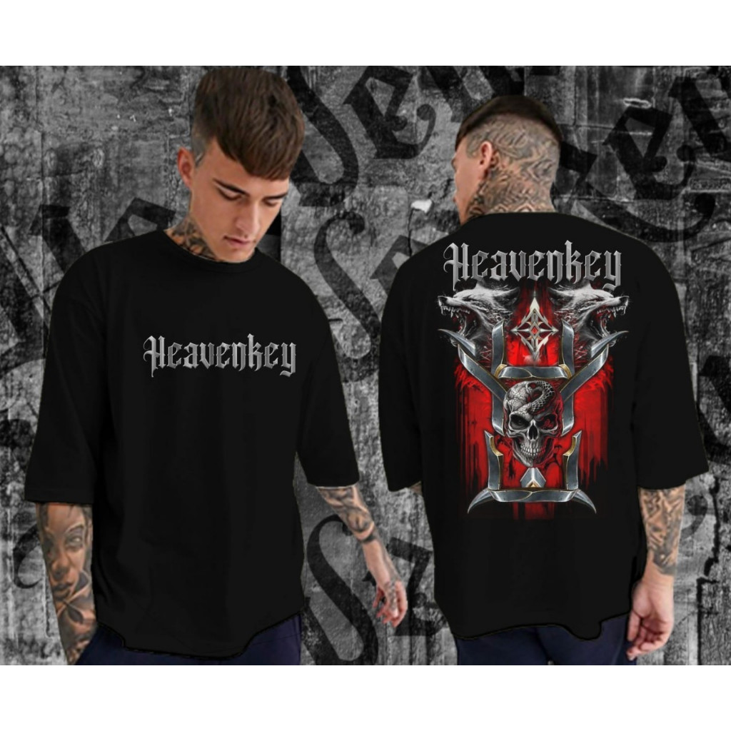 Oversize / Baju Kaos Metal Oversize Distro / Kaos Distro Pria / Kaos Streetwear OverSize Bisa COD