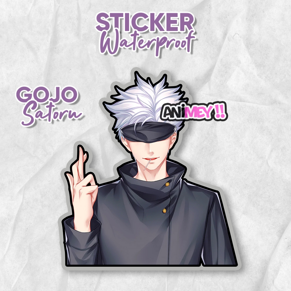 

Stiker Gojo Satoru / Sticker Anime Waterproof / Jujutsu Kaisen