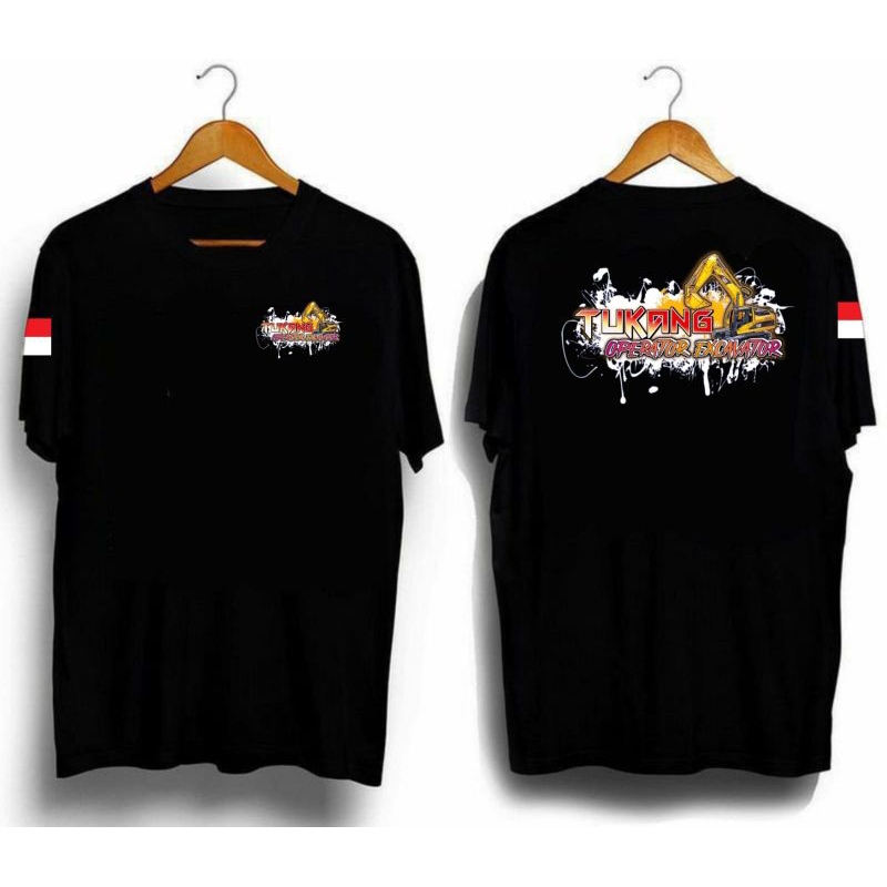 KAOS TUKANG OPERATOR EXCAVATOR SABLON DTF// KAOS VIRAL