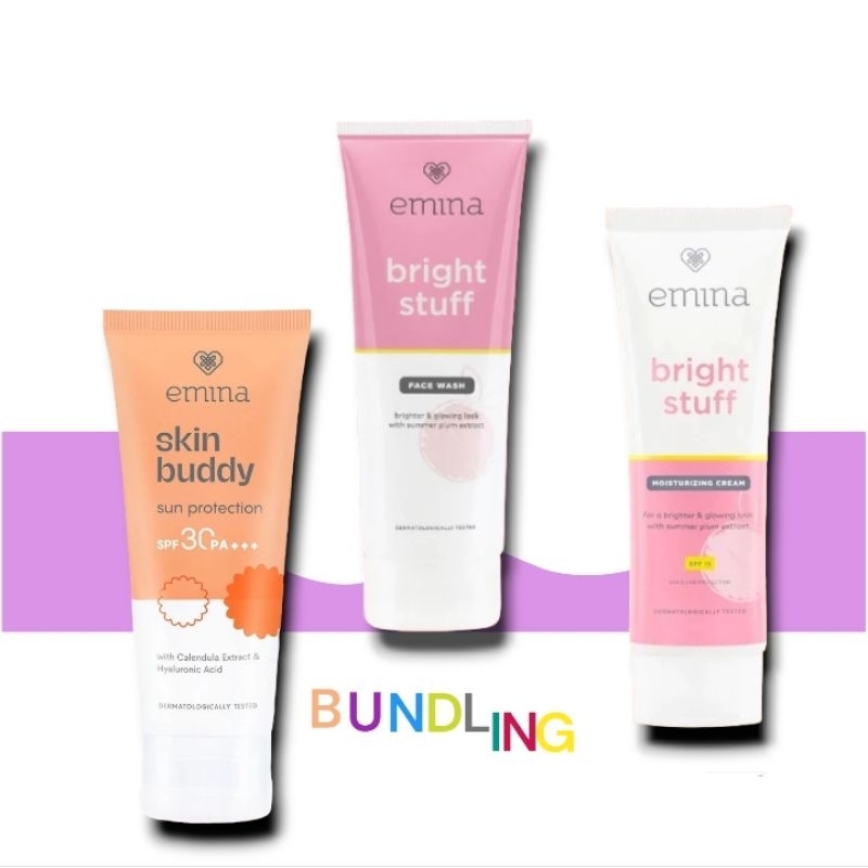 Emina Skincare Remaja Perempuan Satu Paket Basic Perawatan Wajah