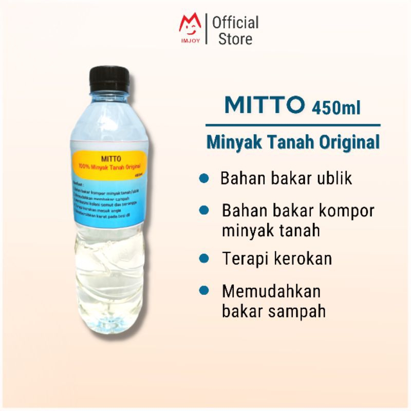 Minyak Tanah Asli Minyak Tanah Murni Minyak Tanah 1 Liter Kerosene Minyak Tanah Ori Kerosen Mitto