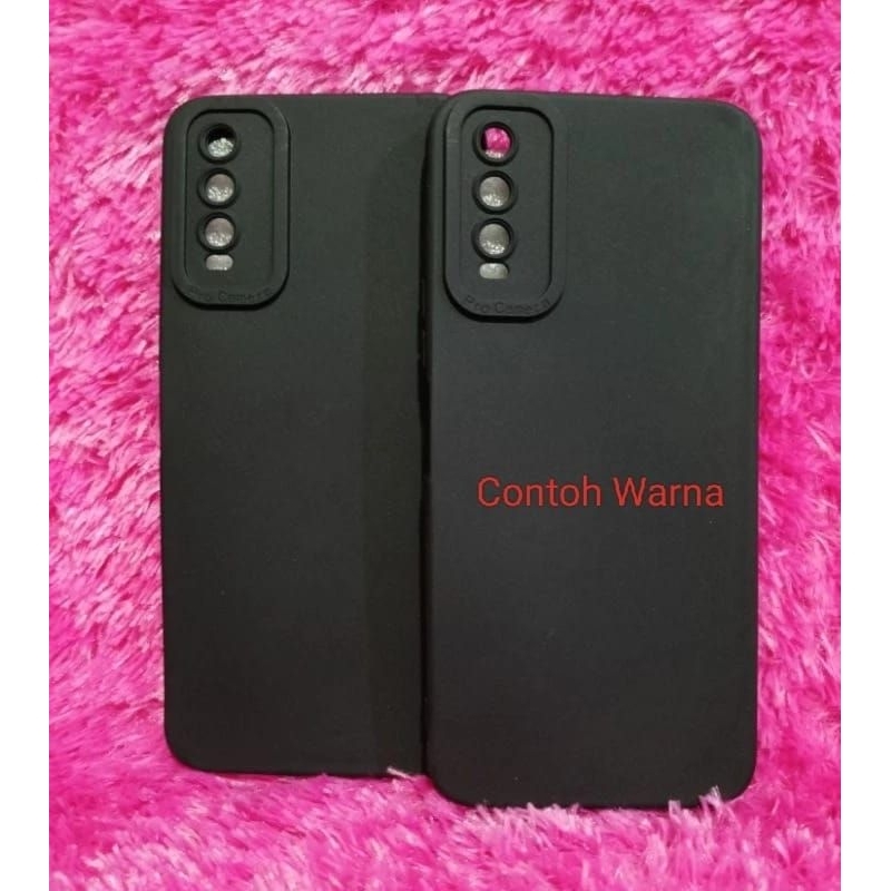 Soft Case Black Hitam VIVO Y20 Y20I Y20A Y12S Y12A Silikon MaCaron Pro Camera Pelindung Belakang hp