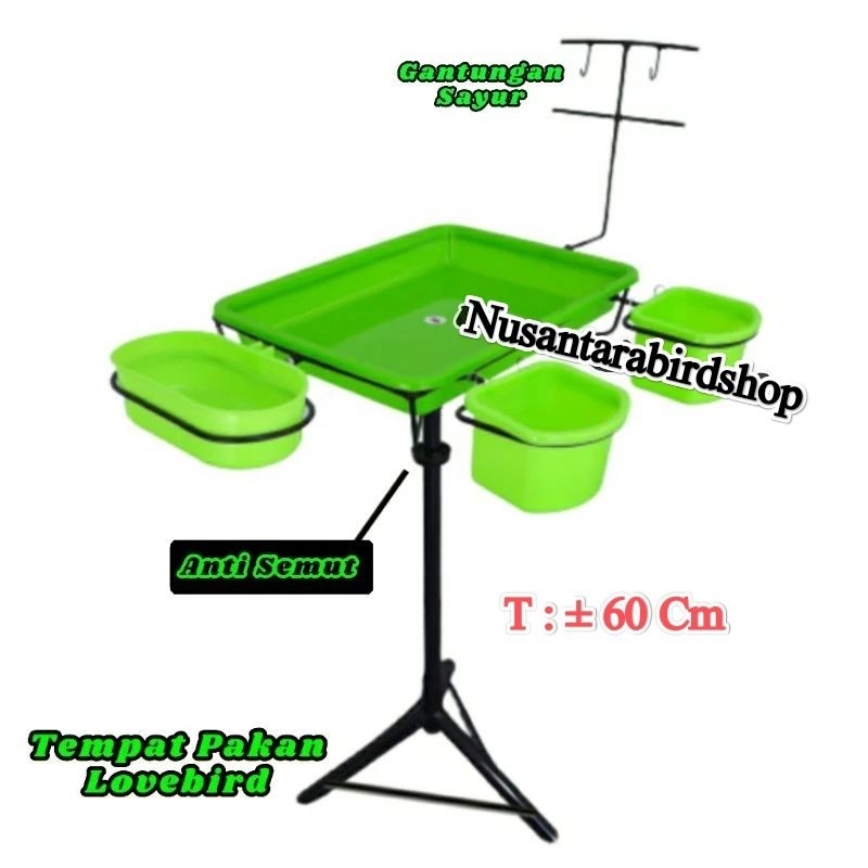 Tempat pakan burung Aviary/ lovebird