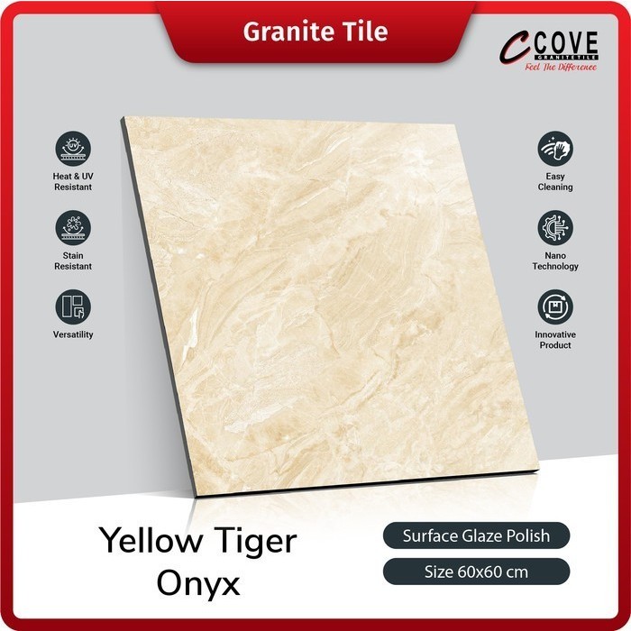 GRANITE 60X60 COVE YELLOW TIGER ONYX