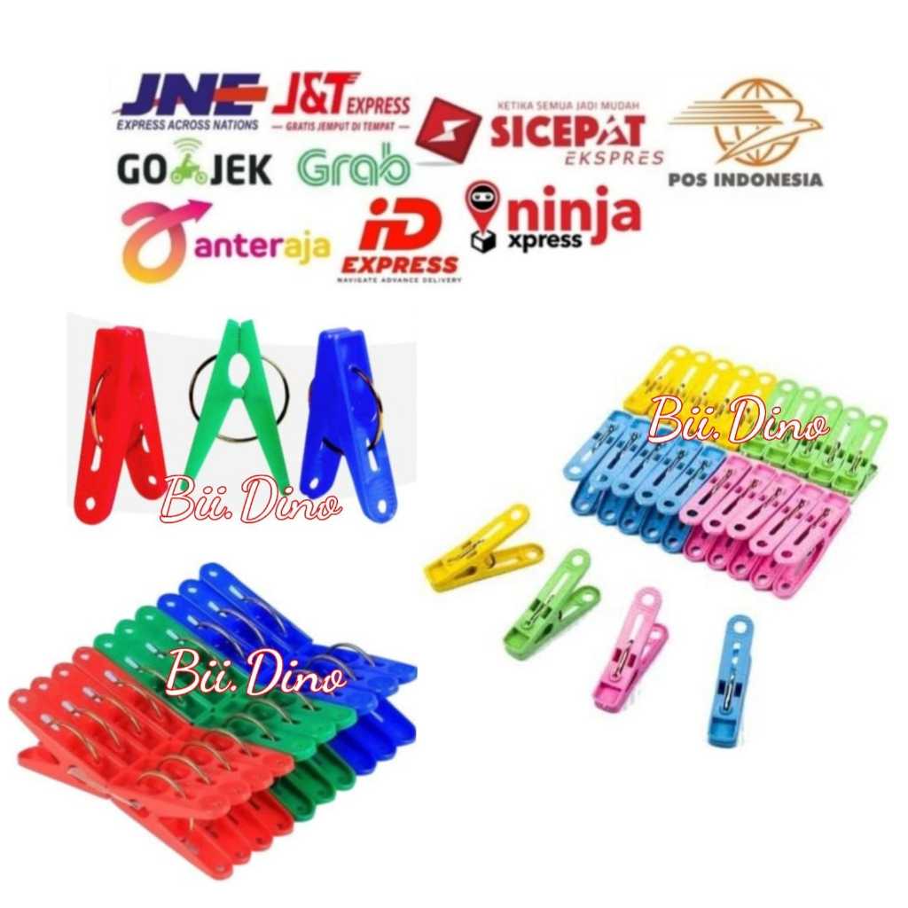 Jepitan Jemuran Baju Pakaian Bahan Plastik