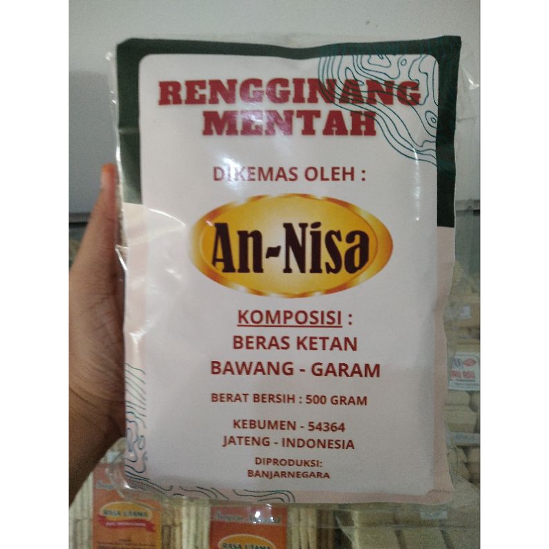 

RENGGINANG MENTAH
