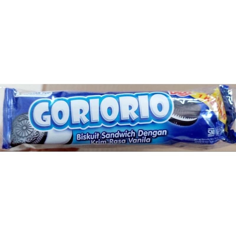 

Goriorio Biskuit Sandwich rasa Vanilla dan Cokelat 23gr x 10pcs