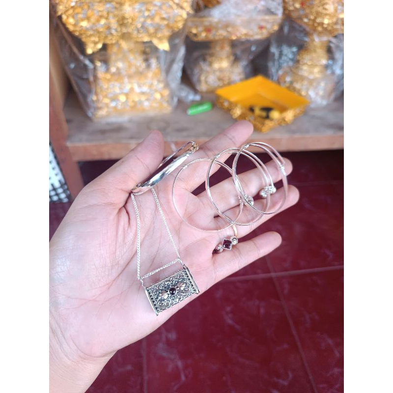 perak set gelang bayi 3 bulanan perak asli 925