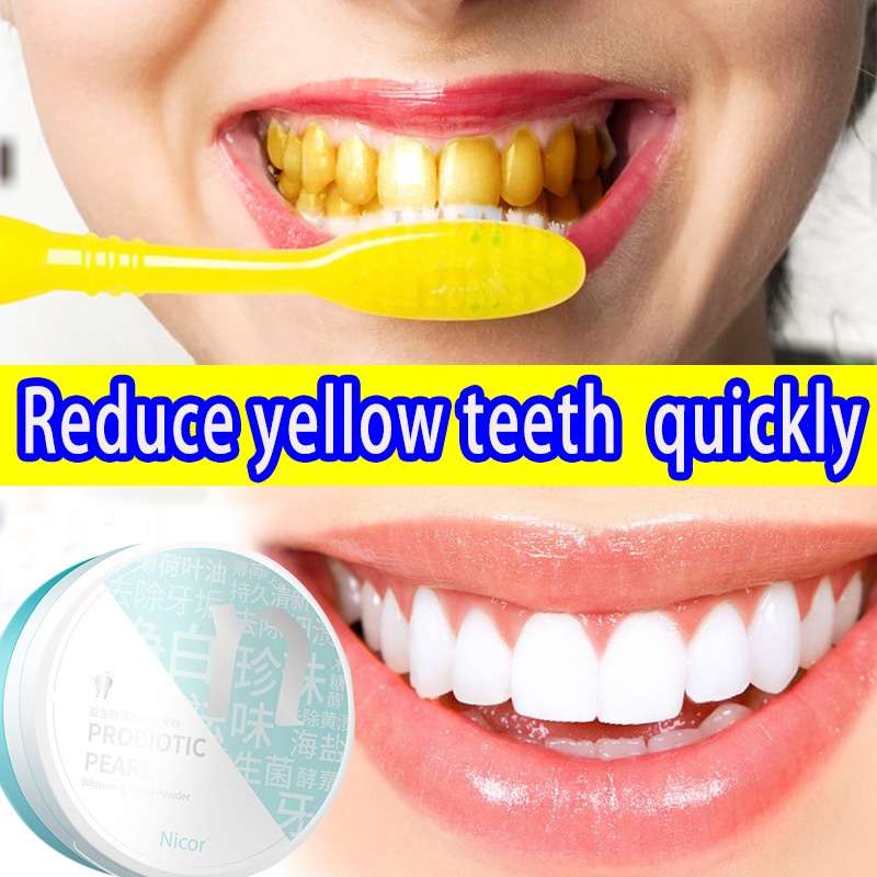 Teeth Whitening Powder Perontok Karang Gigi dan Pemutih Gigi Teeth/Pemutih Gigi Kuning/Pembersih Gig