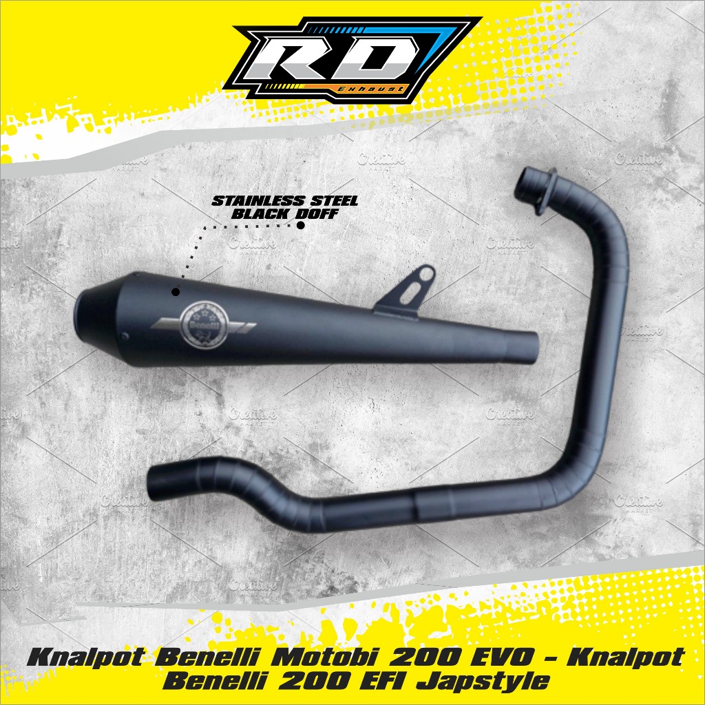 Knalpot Benelli Motobi 200 EVO - Knalpot Benelli 200 EFI Japstyle