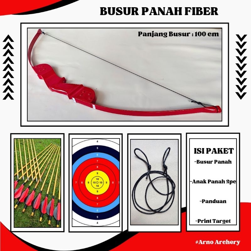 Busur Panah Anak TK SD Limb Fiber