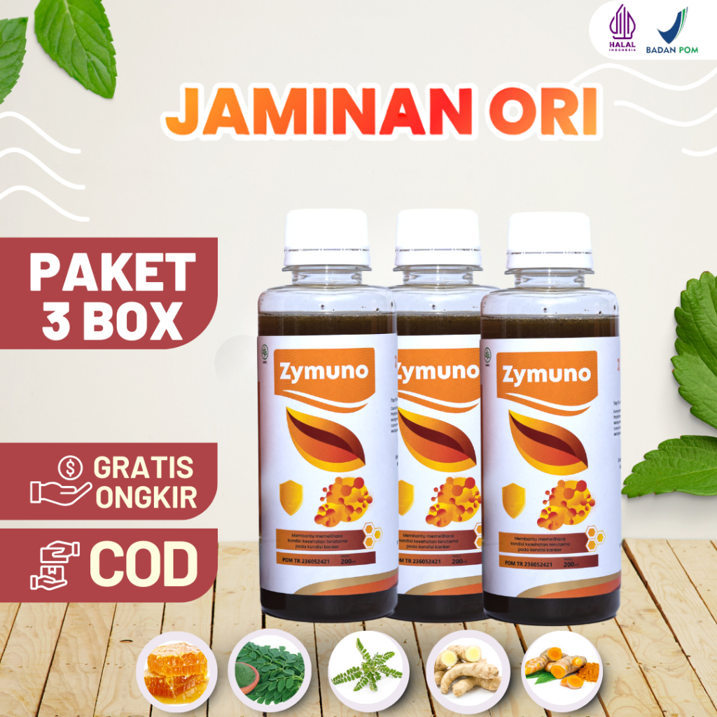 

Herbal Alami Zymuno Paket 3 Botol Menghilangkan Benjolan Pada Tubuh Secara Aman Dan Alami Isi 200 ml