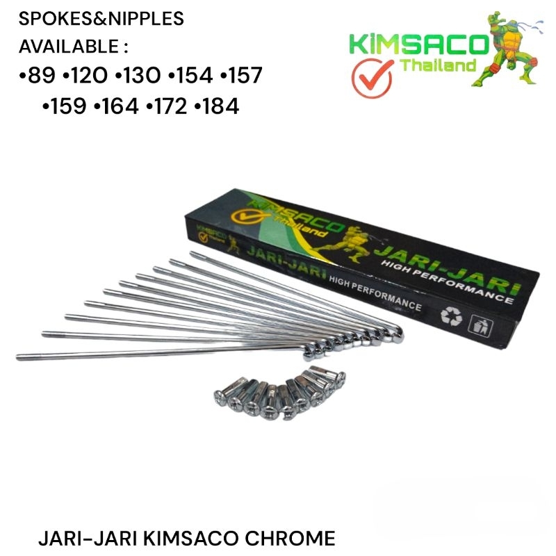 Jari Jari Motor Chrome Ruji Ring 14 ,Ruji Ring 17 ,Ruji Ring 18 Original Merk Kimsaco Thailand