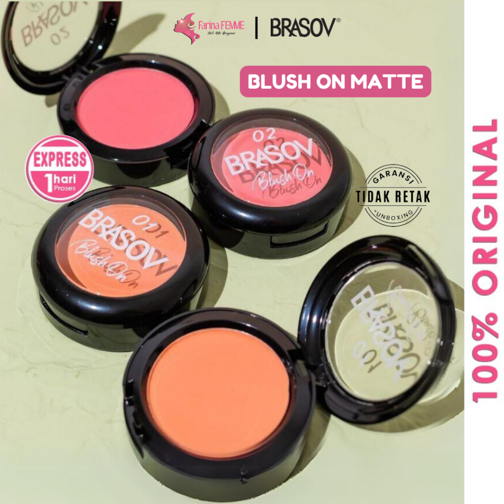FEMME || BRASOV Blush On Matte - Pemerah pipi matte Perona merah