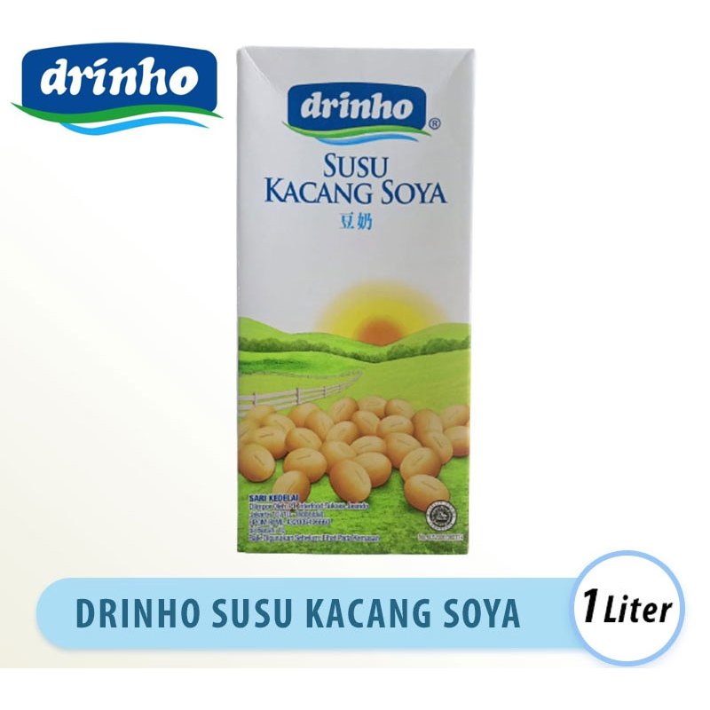 

Drinho soya bean milk susu kacang soya 1L 1liter 1 liter