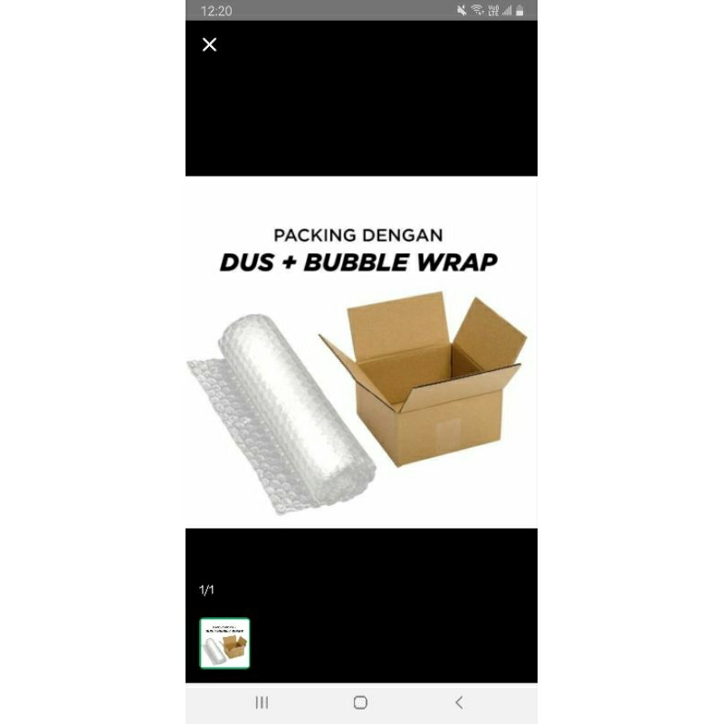 

Packing pengaman Buble Wrap / Kardus