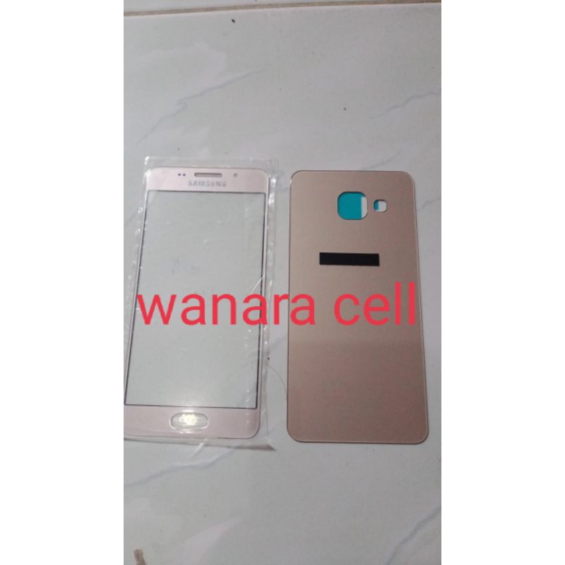 kaca lcd dan back door backdoor fullset Samsung galaxy A310 A3 2016 gold