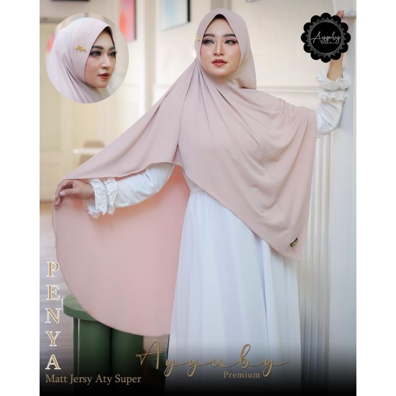 HIJAB BERGO JUMBO SYAR'I PENYA XL BAHAN JERSEY ATY SUPER ORI AYYUBY