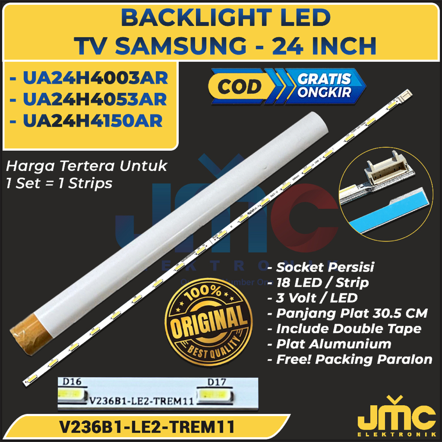 BACKLIGHT TV LED SAMSUNG 24 INCH UA24H4053AR UA24H4150AR UA24H4003AR UA-24H4150AR UA-24H4053AR UA-24