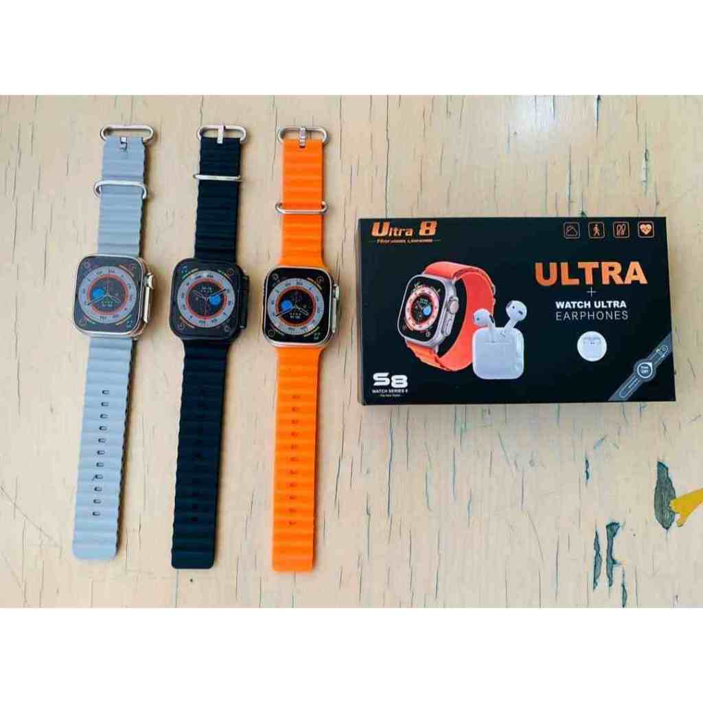 SMARTWATCH S8 ULTRA + TWS BLUETOOTH - JAM TANGAN PINTAR + TWS BLUETOOTH