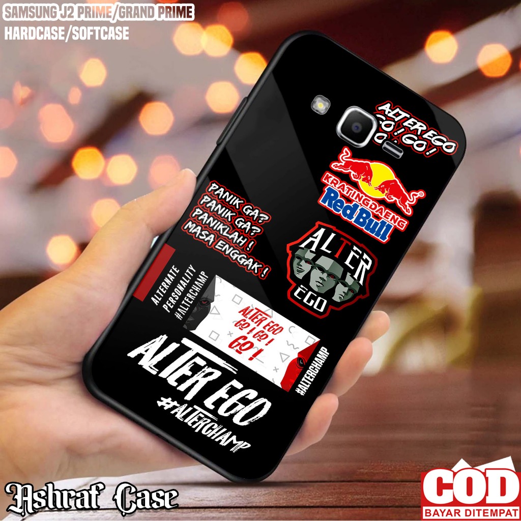 Case Samsung J2 Prime  - Casing Samsung J2 Prime ( ESPRT ) Softcase Glass Kaca - Kondom hp - Kesing 