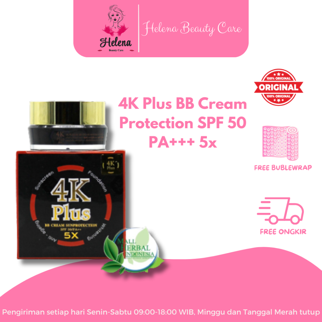 4K PLUS BB CREAM SPF 50 ORIGINAL THAILAND