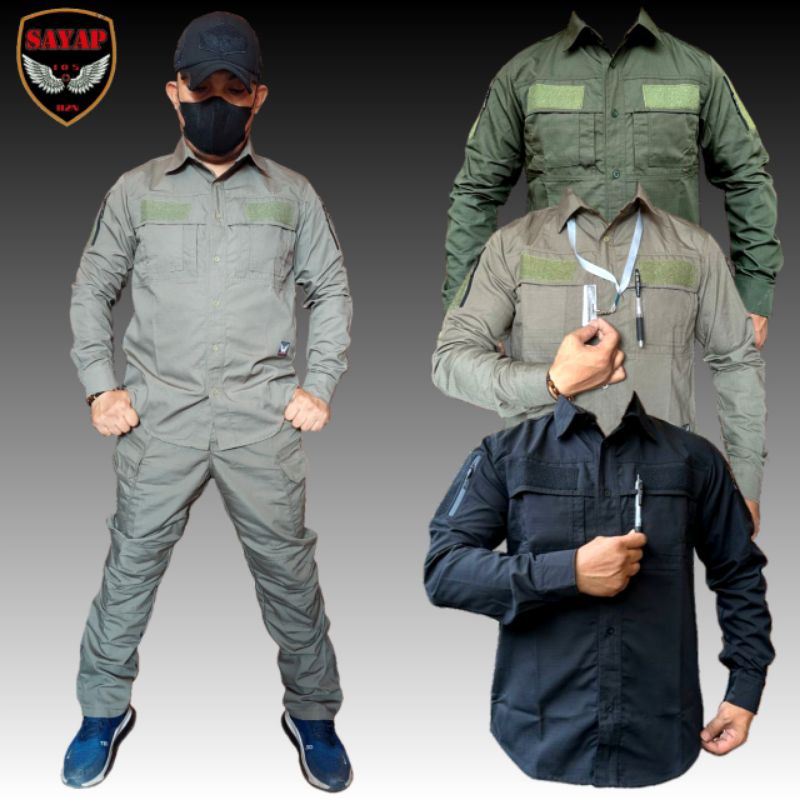 KEMEJA 511 SETELAN W-TAC TACTICAL LENGAN PANJANG, KEMEJA BLACKHAWK