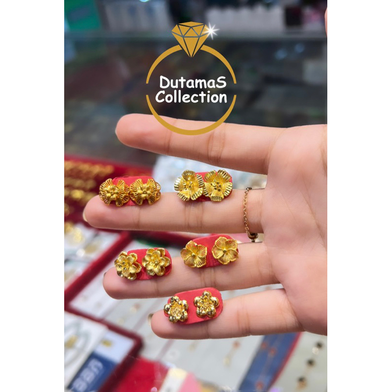 Anting Patam Dewasa Berat 1 - 2 gram an Emas Asli Kadar 375% (8k)